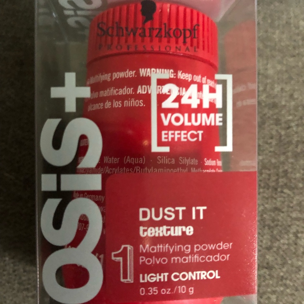 NIP—Osis+ Dust it texture mattifying powder.